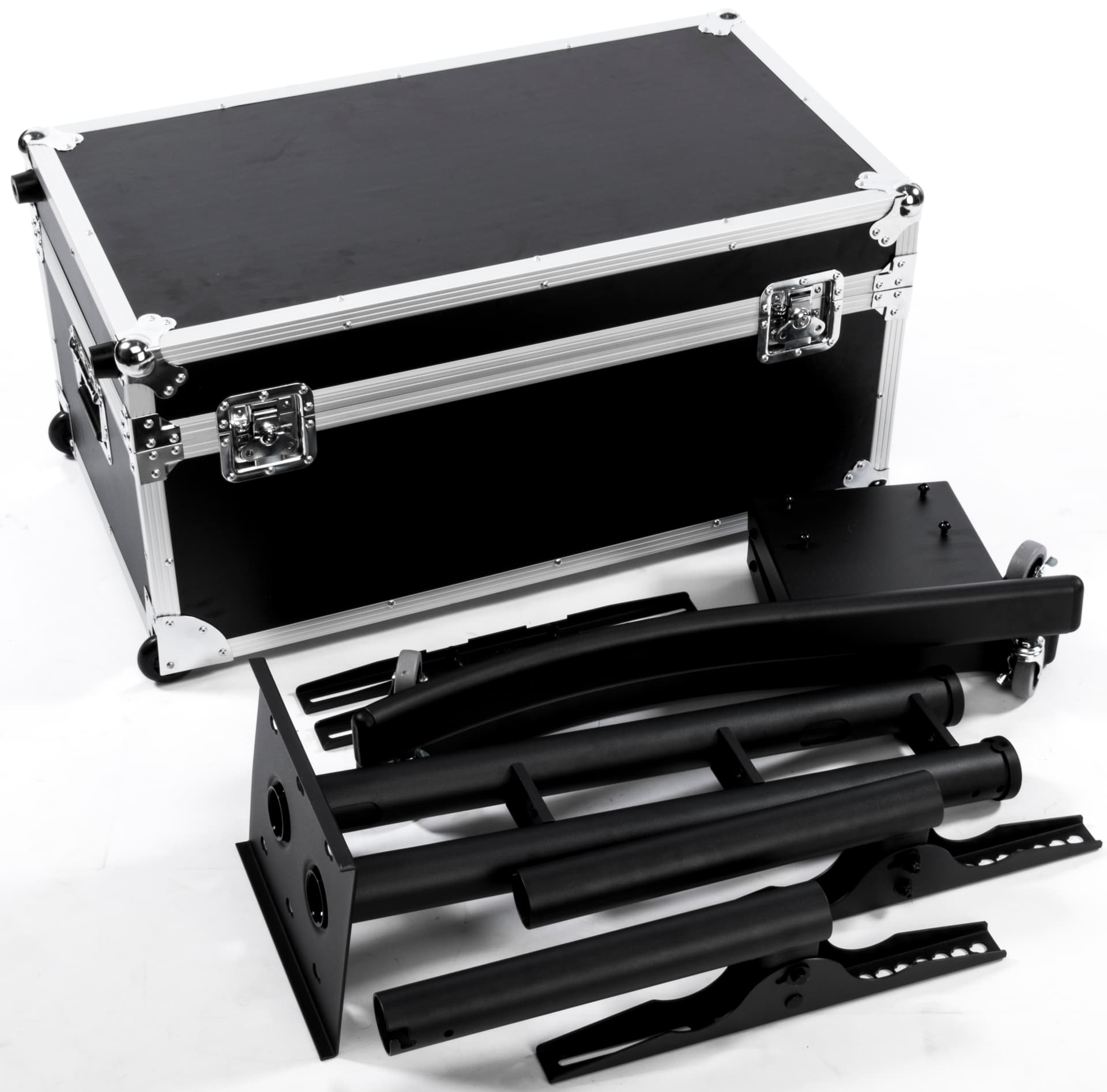 Black Portable TV Stand with Case