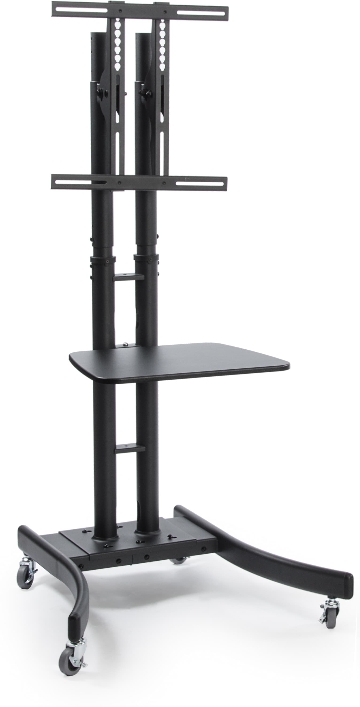 Black Portable TV Rack Includes Travel Case