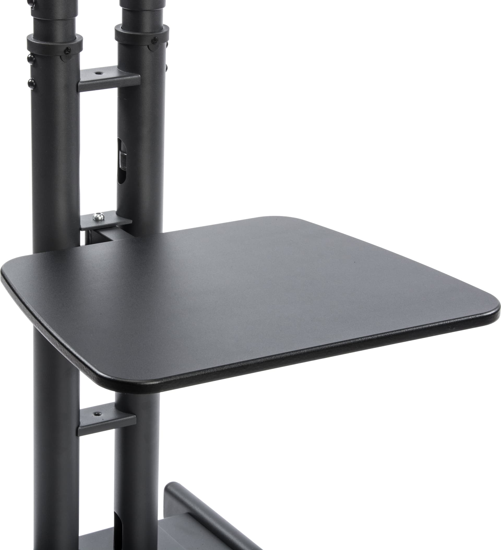 Black Portable TV Rack Includes Travel Case