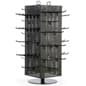 Countertop Pegboard Spinner Rack, Magnetic, 60 Hooks - Black