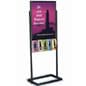 22" x 28" Floor Standing Poster Holder with 10 Literature Pockets