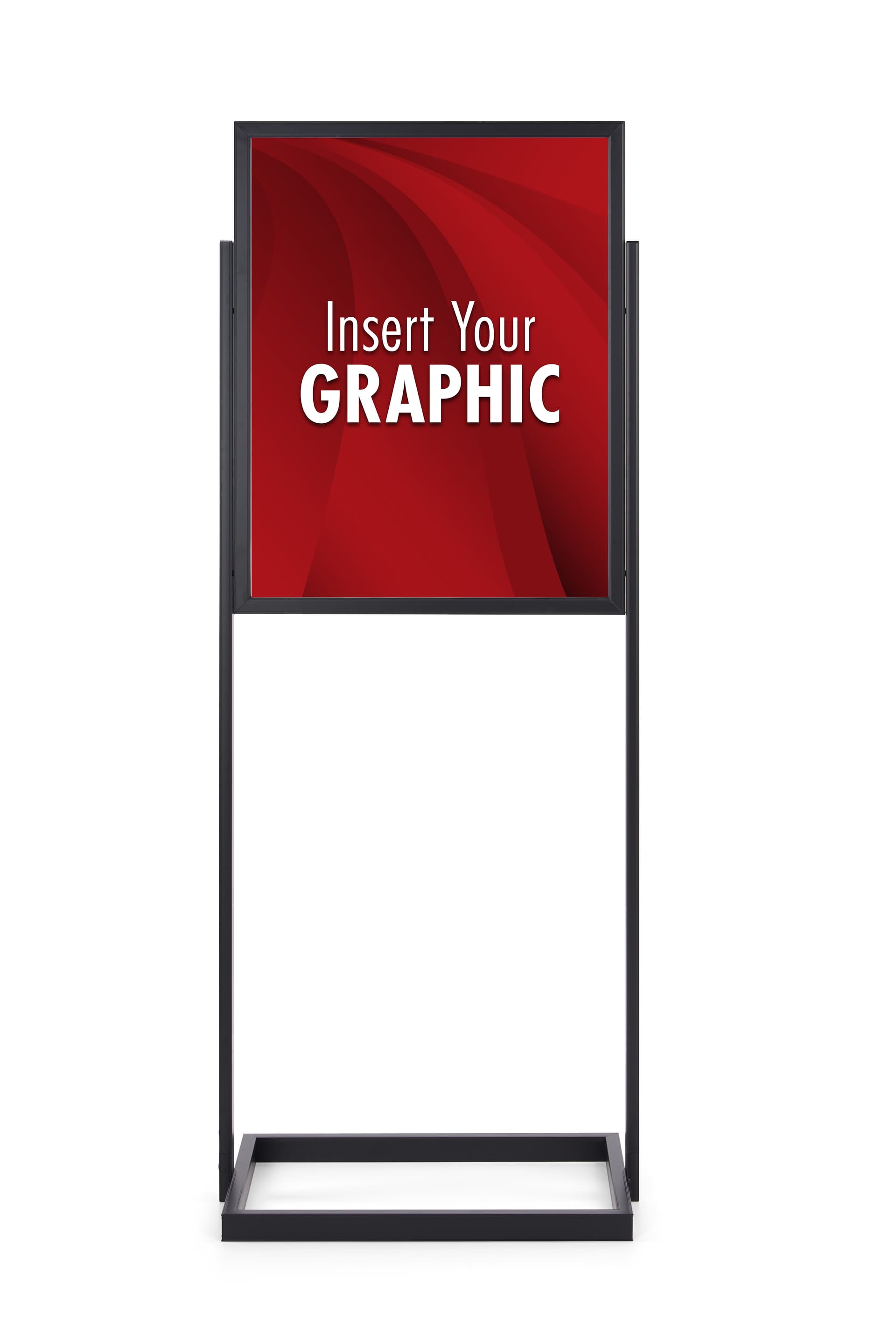 Poster stand for custom graphics