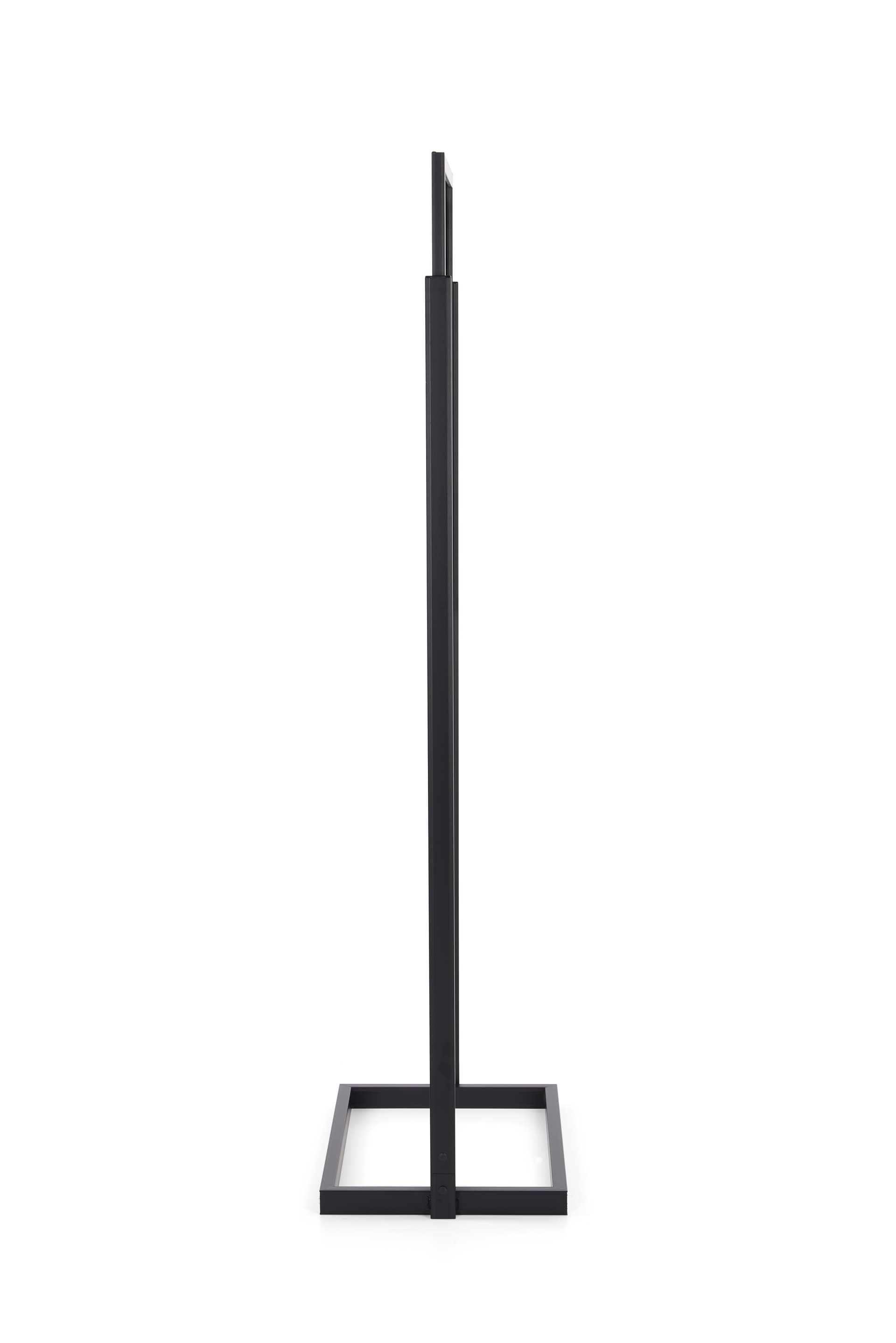 Poster stand with slim profile