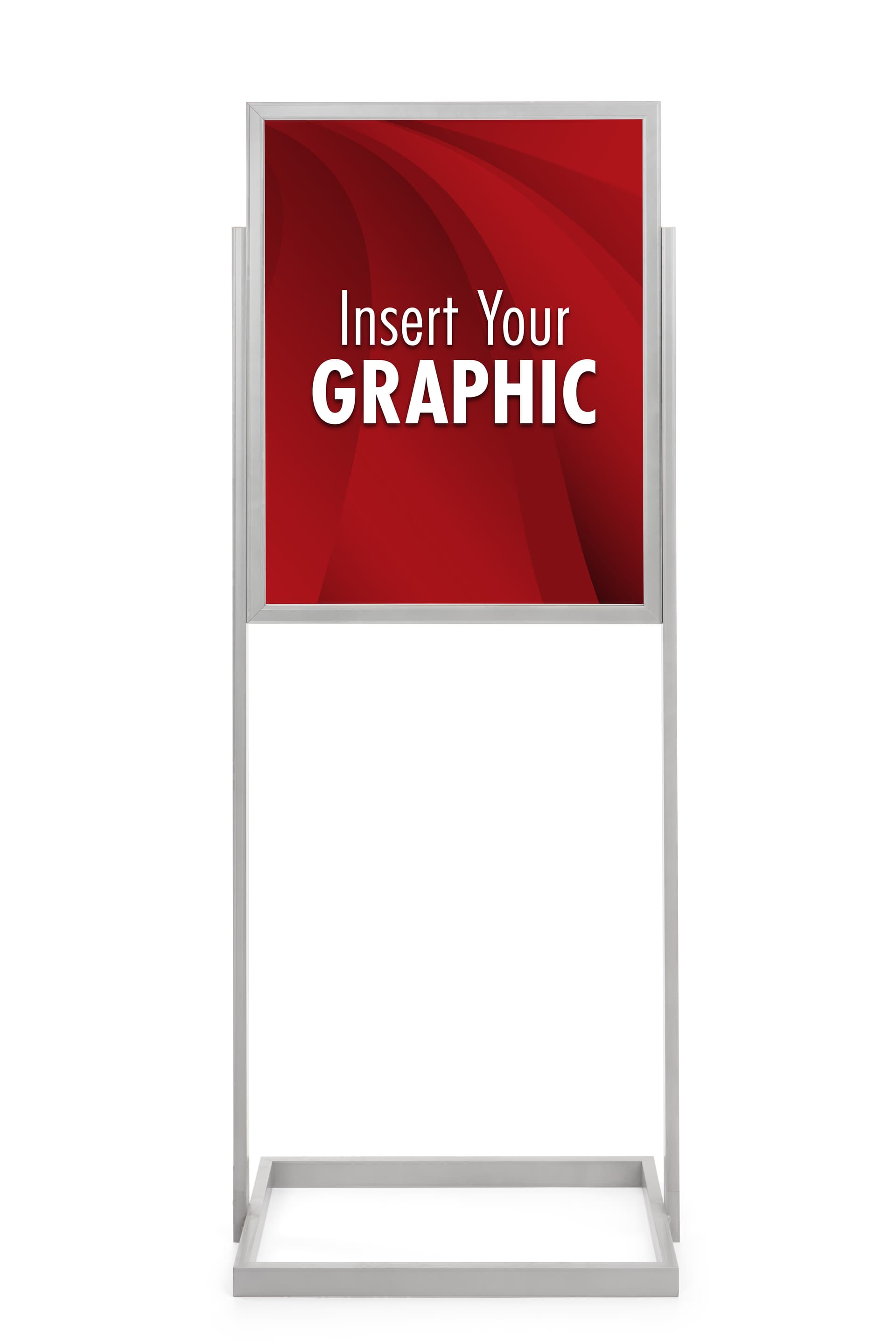 Sign display stands for custom graphics