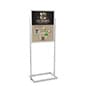 Floor Standing Sign Holder, Top Insert, Double Sided