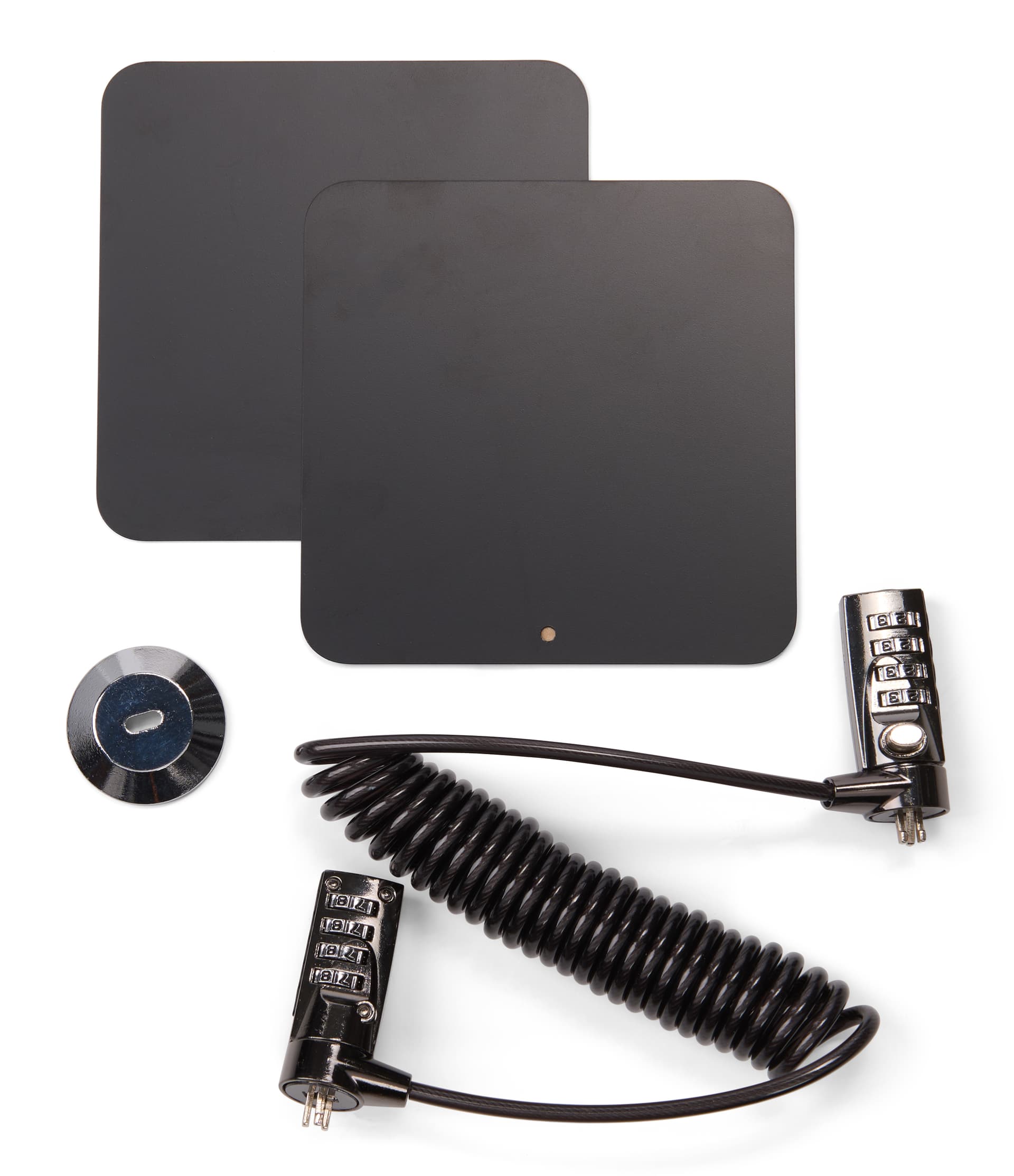 Magnetic tablet stand with two adhesive magnet pads