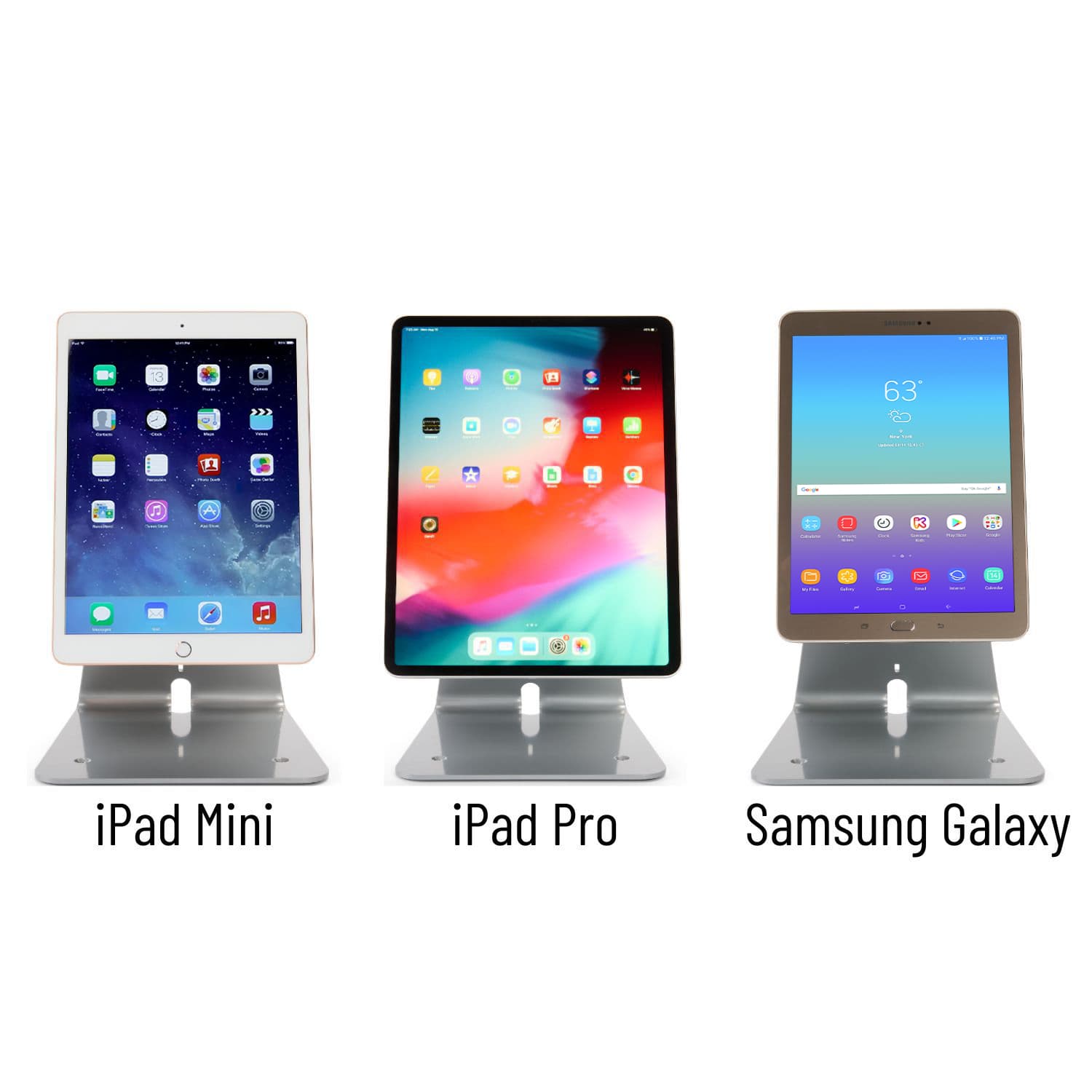 Magnetic tablet stand with screen mount for multiple manufactures