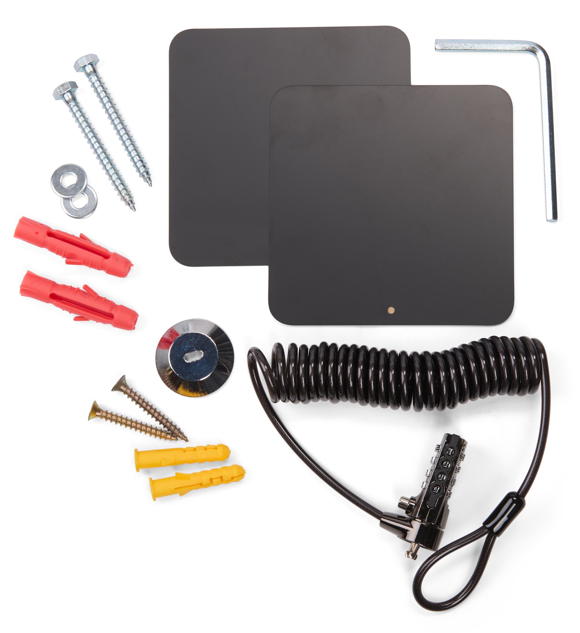Articulating arm tablet mount with all necessary hardware