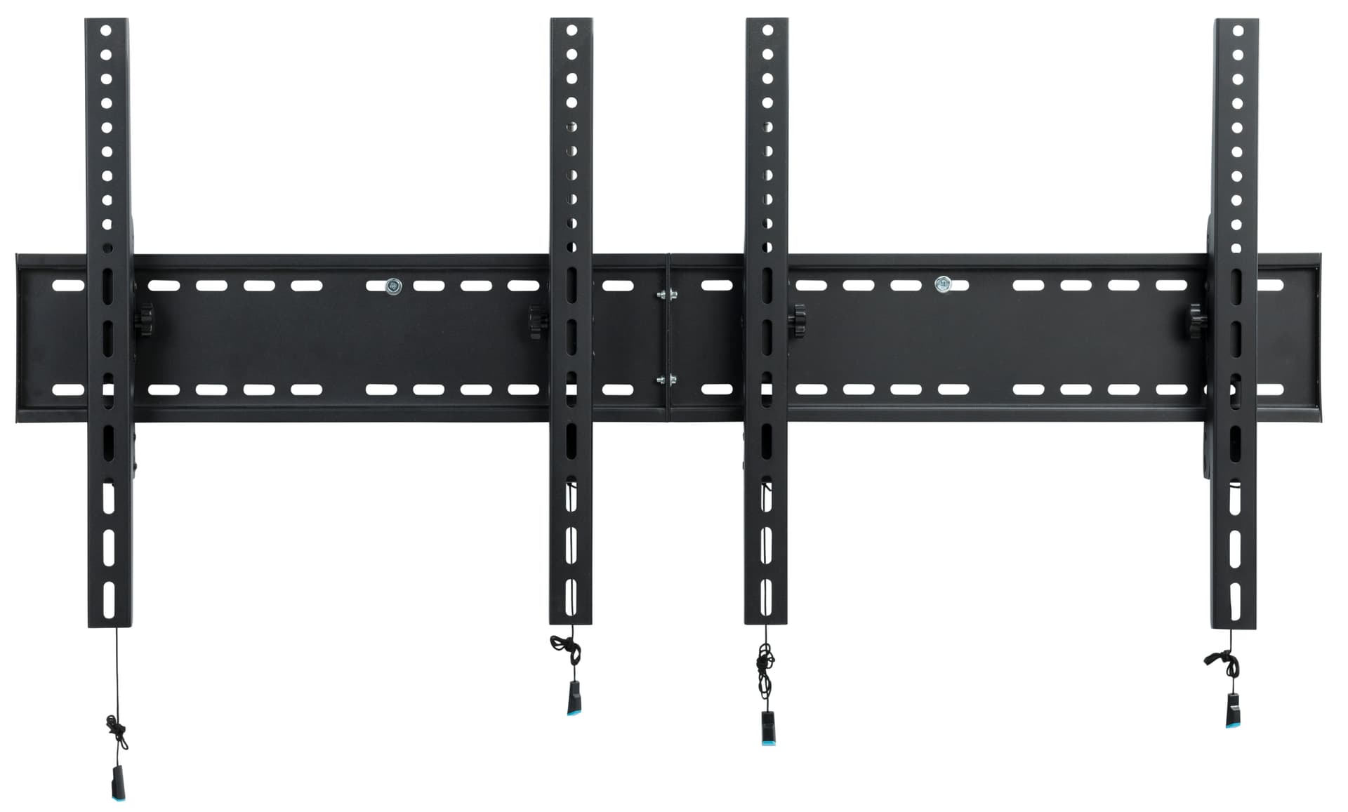 2-Monitor Wall Portrait TV Bracket with Pull Release Arms