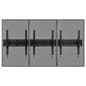 Video Wall Mount for (3) 30" - 60" TV Screens, Portrait, Tilting Bracket - Black