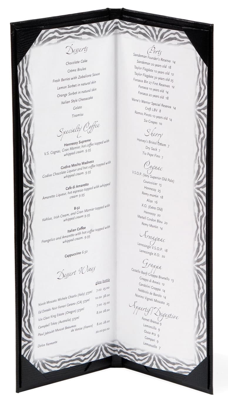 Menu Holder