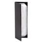 Menu Cover for 5 x 15 Menus, Photo Album Corners, Double Panel - Black