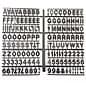 3/4" Letter Set, 900 Pieces - Black