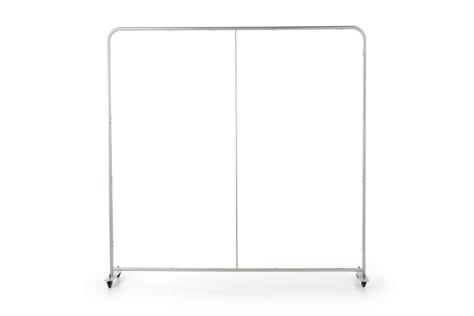 Large custom tension fabric backdrop with aluminum frame 