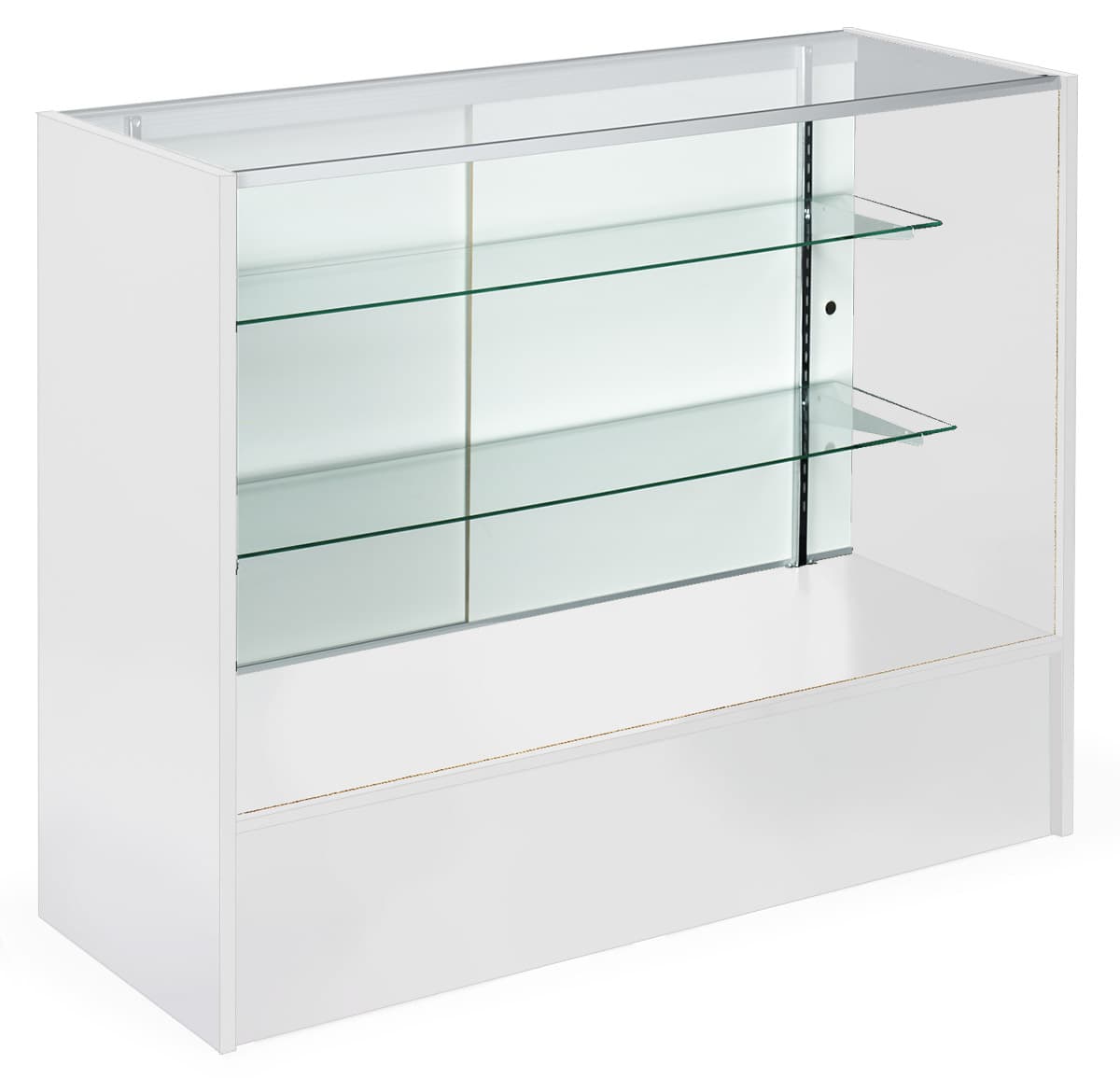 4’ White Display Case