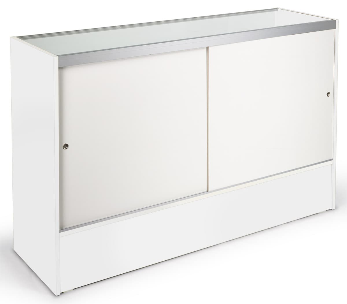 5’ White Display Case