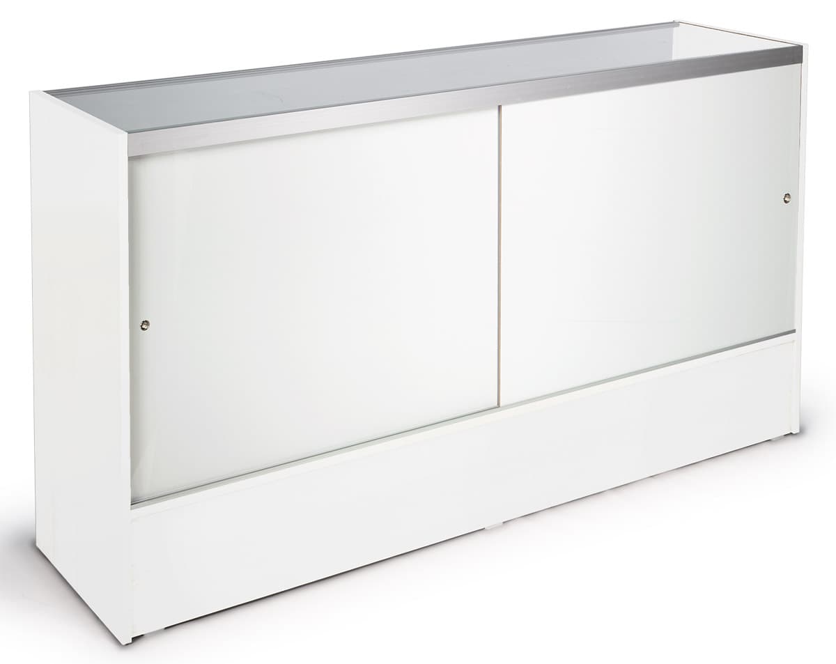 6’ White Display Case