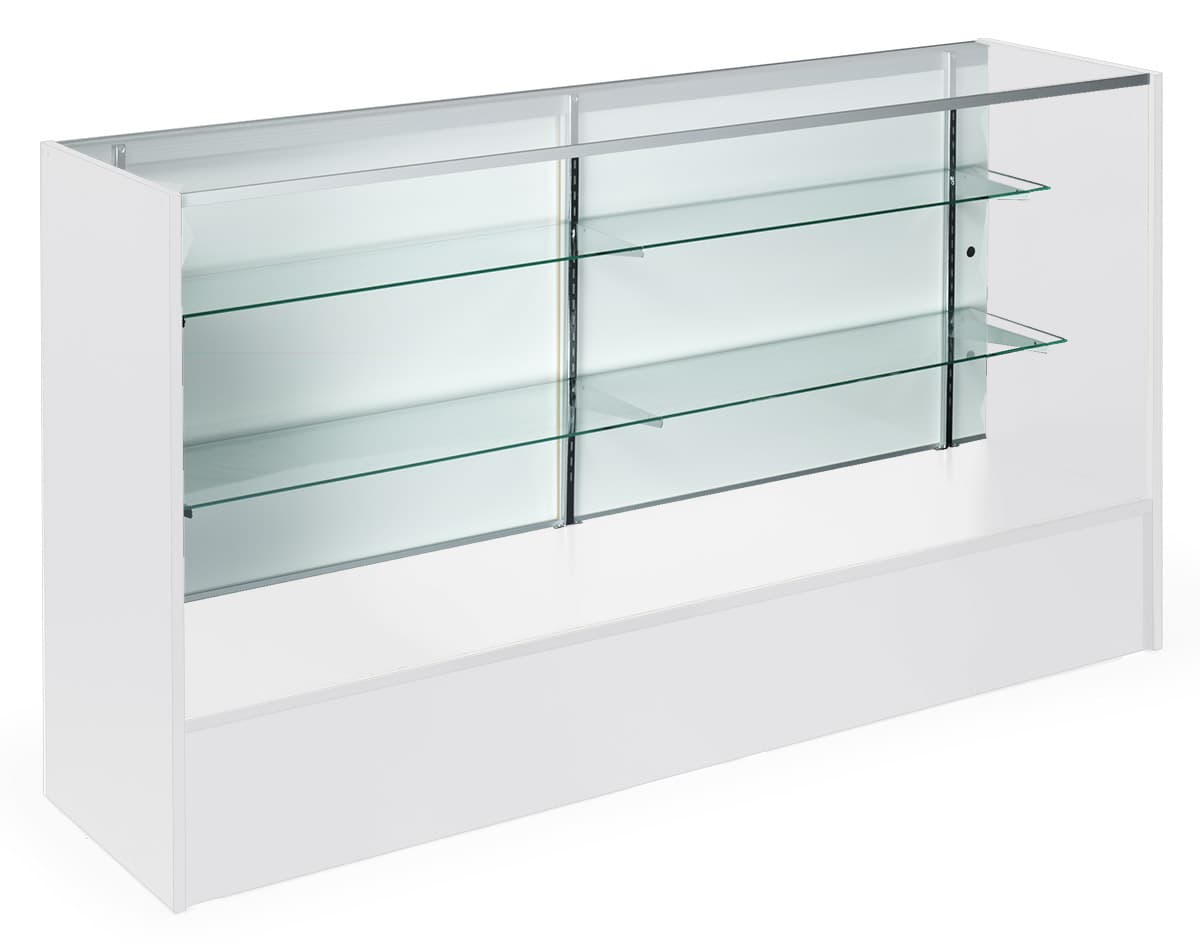 6’ White Display Case