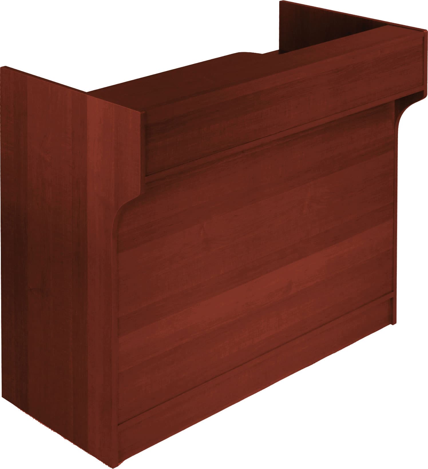 Wrap Counter: Cherry Melamine Finish