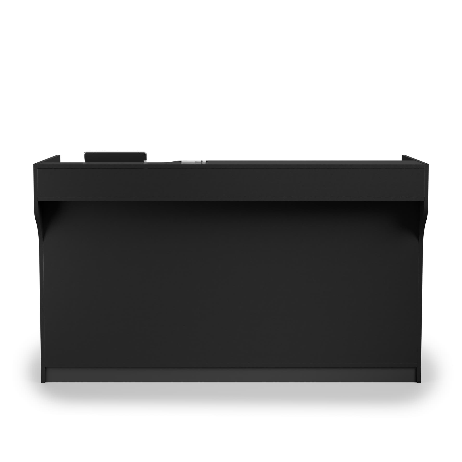 Retail sales counter with melamine construction