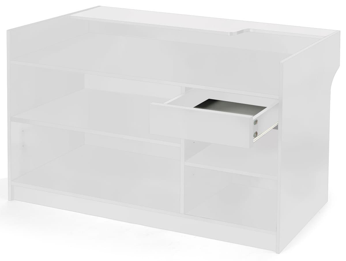 Solid White Ledgetop Counter
