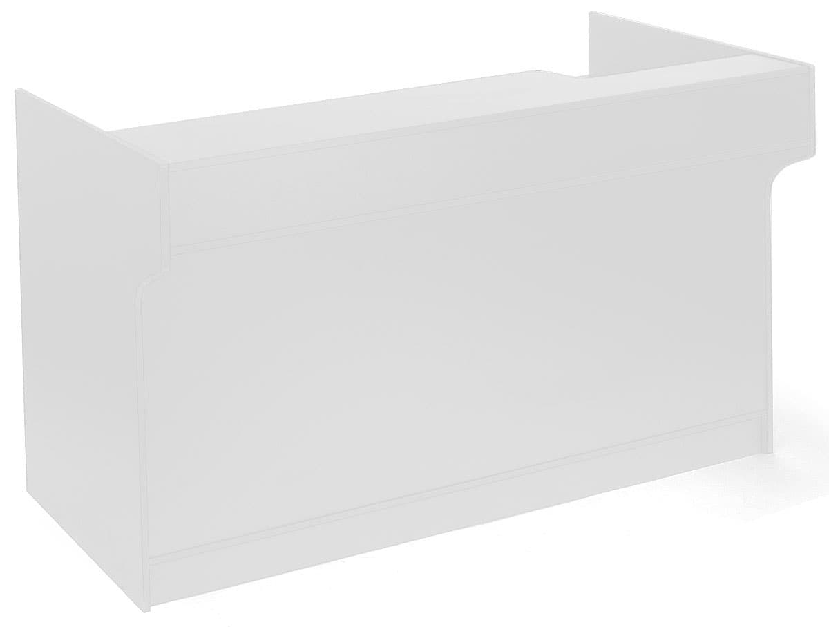 Solid White Ledgetop Counter