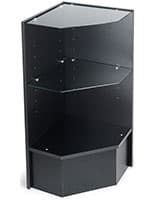 Corner Display Unit: Black corner display unit