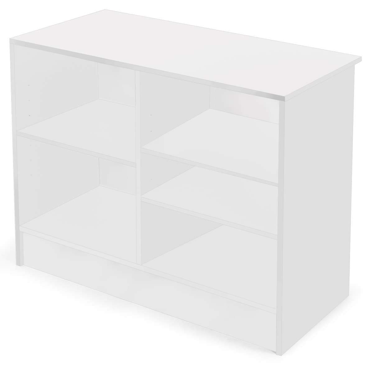 Solid White Store Counter