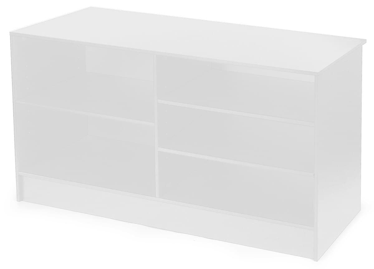 6’ Solid White Store Counter