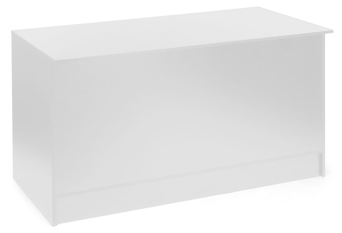 6’ Solid White Store Counter