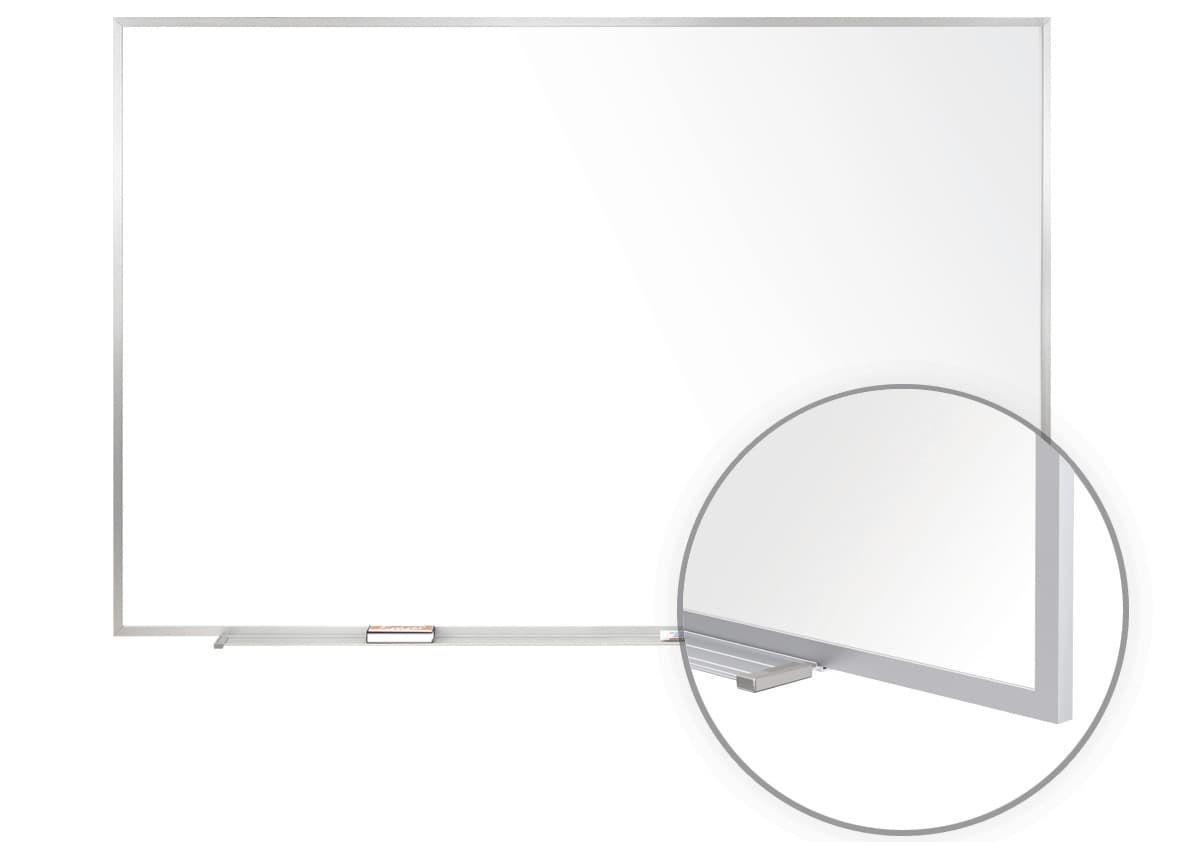 White Magnetic Dry Erase Board with Porcelain Surface
