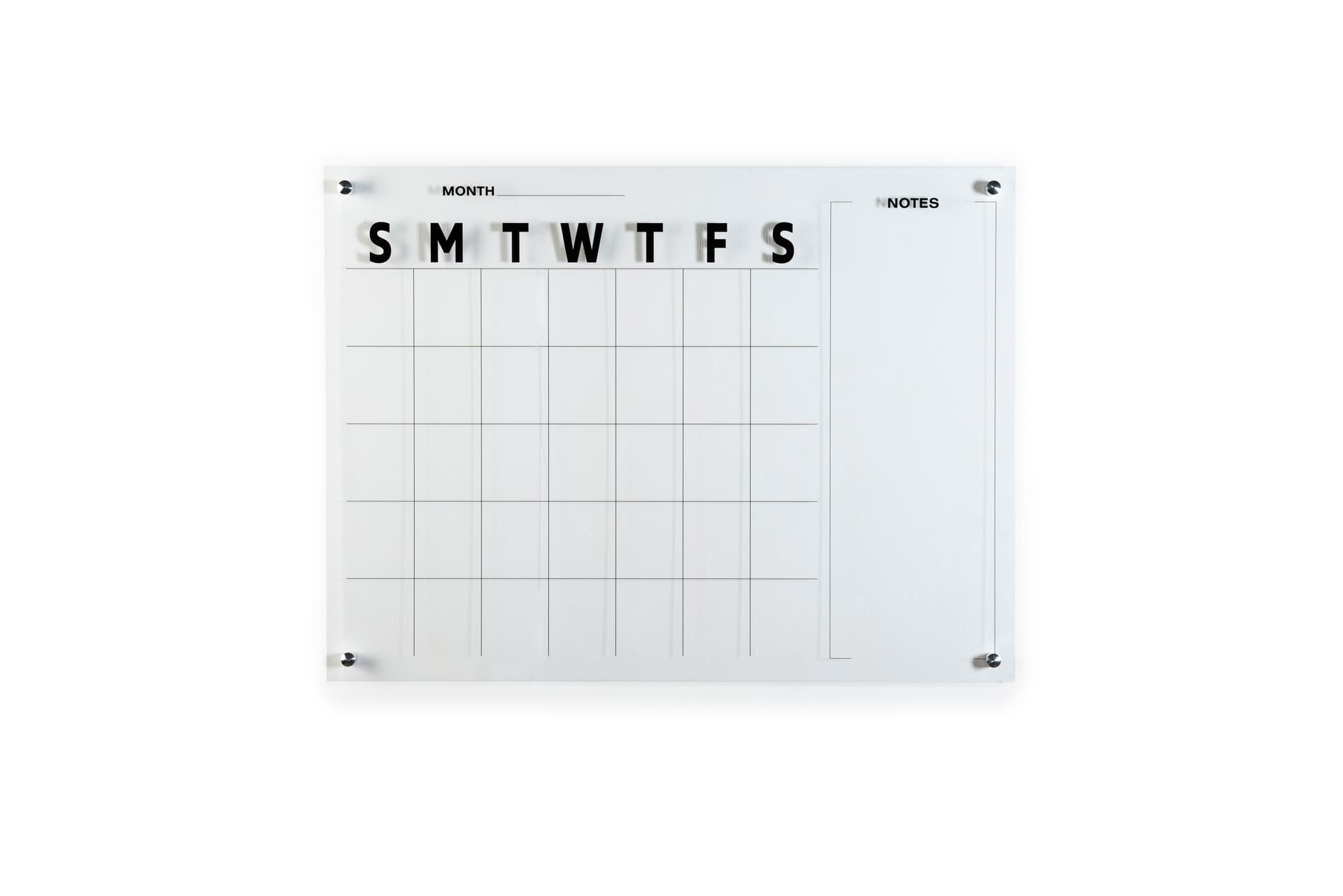 30-day dry erase marker board calendar