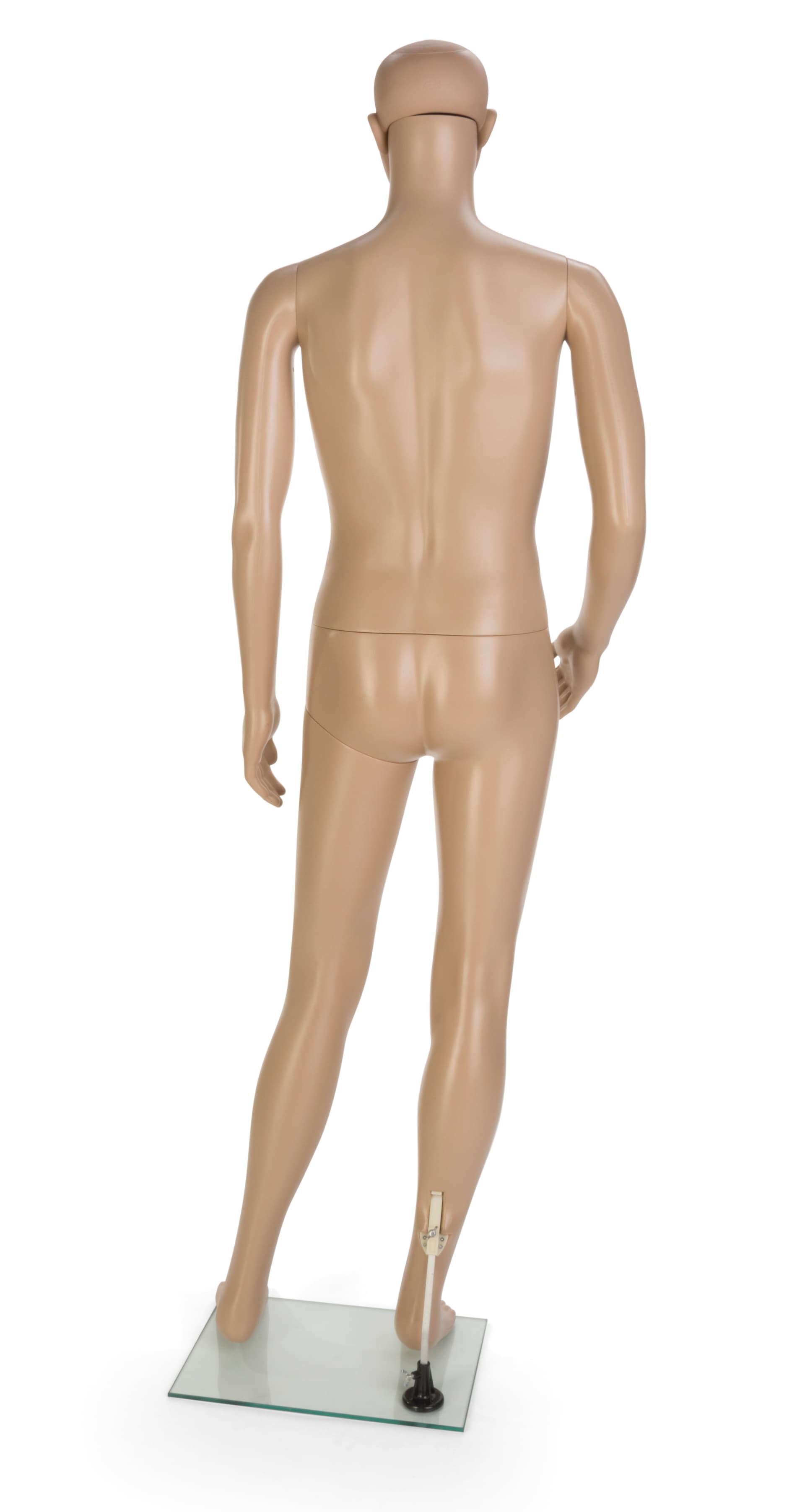 Male Cheap Mannequin with Tempered Glass Base