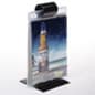 Flip Menu Holder w/ Single Clip, Includes (10) Plastic Sleeves - Black