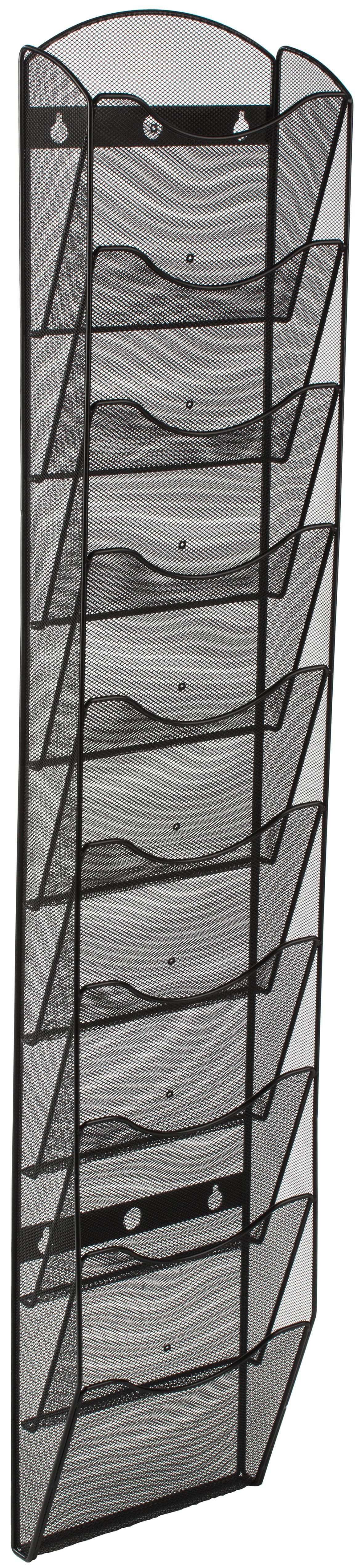 Mountable Mesh Wall Magazine Rack