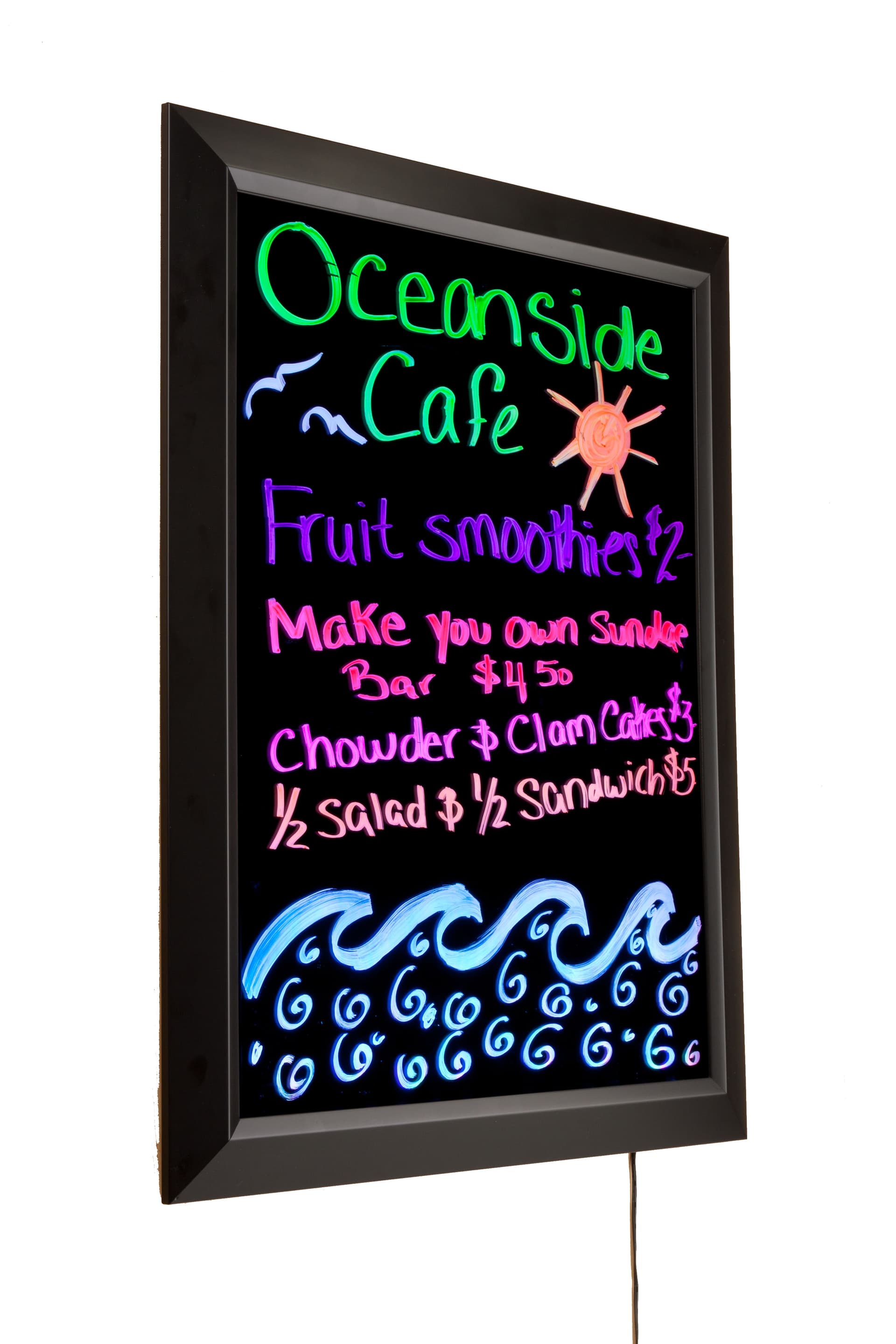 Write-On LED Sign