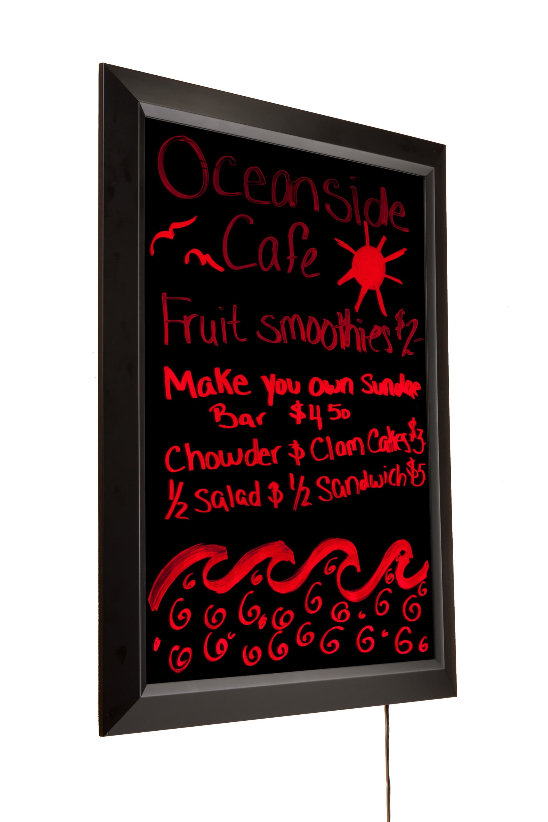 Write-On LED Sign