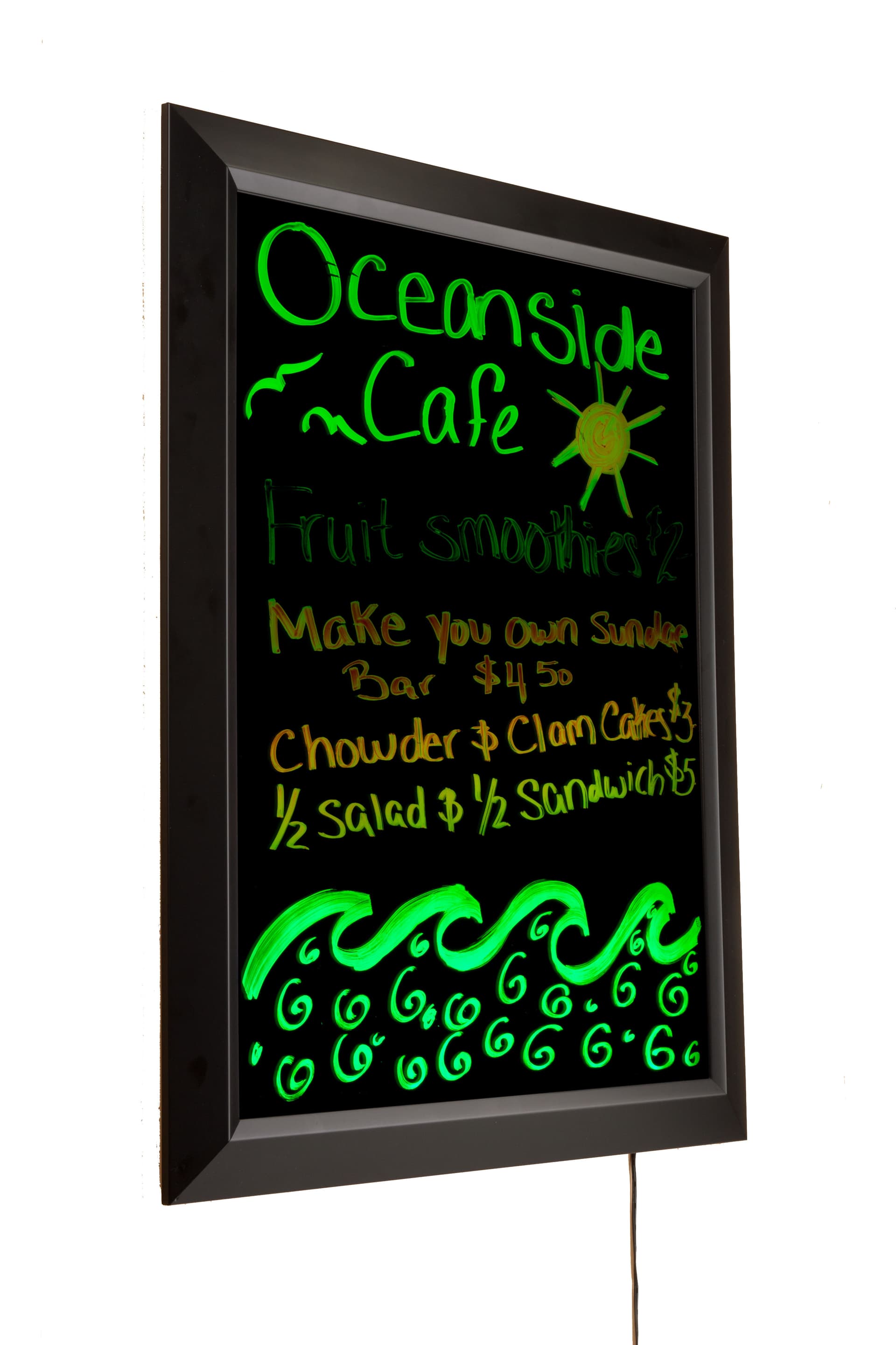 Write-On LED Sign