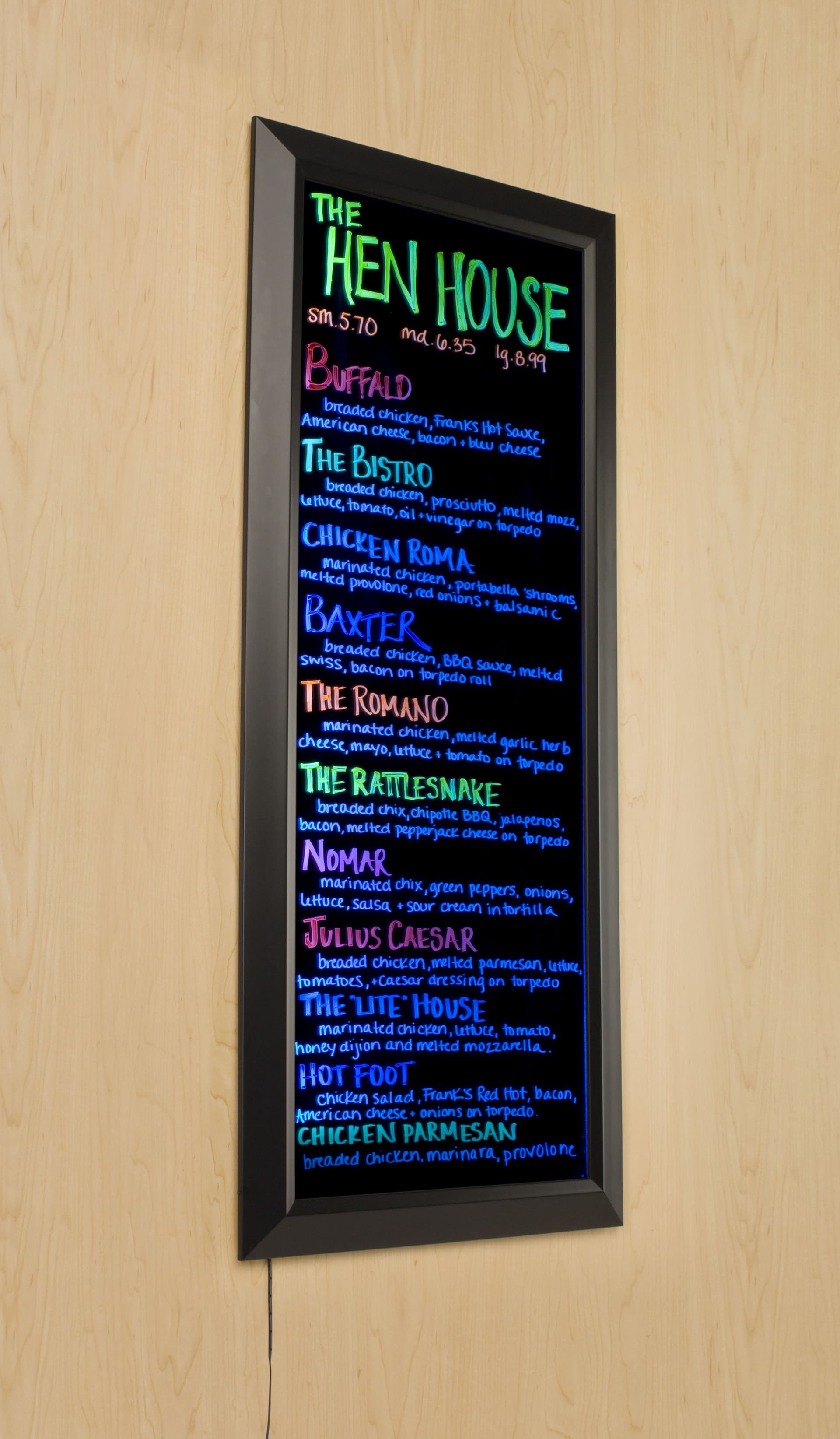 LED Writing Board | Flashing Effects - Portrait & Landscape | Displays2Go