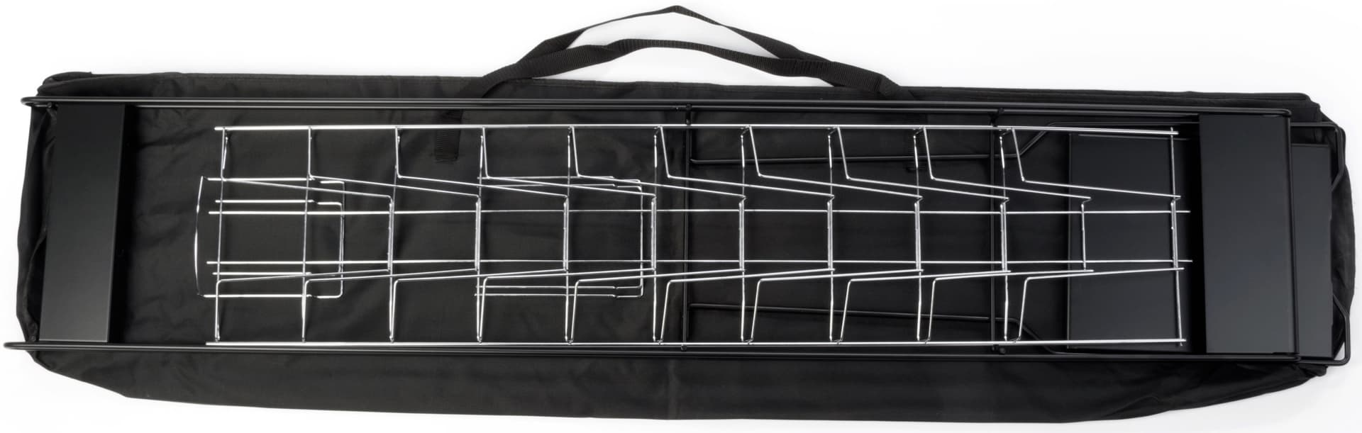 Black Magazine Rack