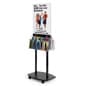 22" x 28" Floor Standing Sign Holder w/ Front and Back Literature Pockets, Wheels