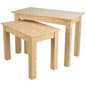 Nesting Tables, Rectangular, Set of 2, 45” Wide Large Table - Ash
