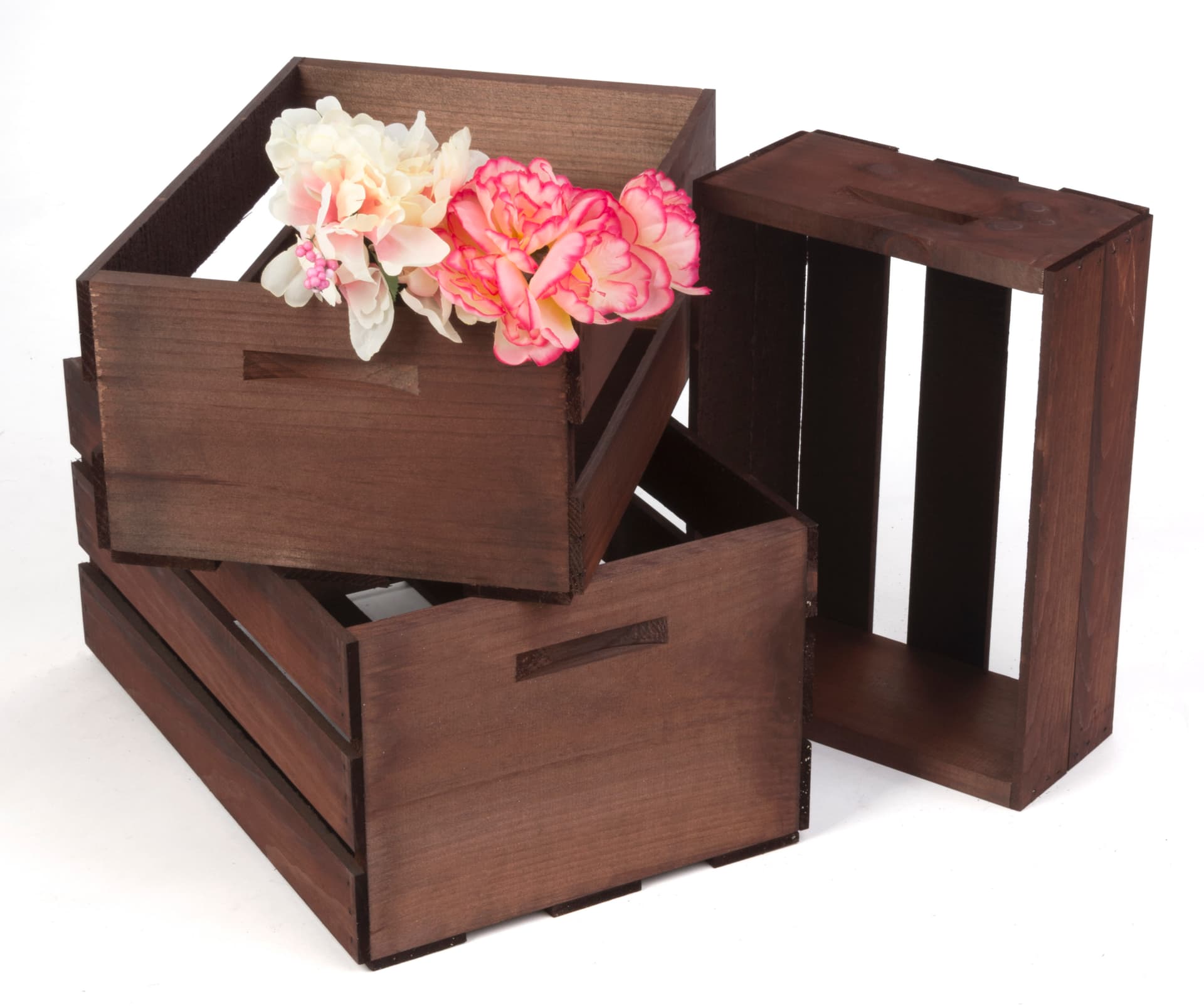 Wood Display Crates for Flowers