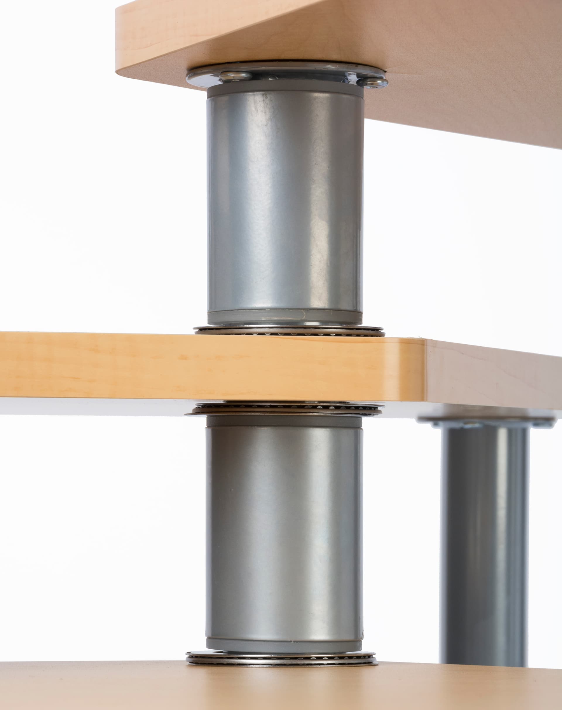 Maple Rotating Retail Display Table Spins with Ease