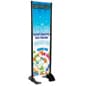 Outdoor Permanent Banner Stand, Single Sided Print Graphic