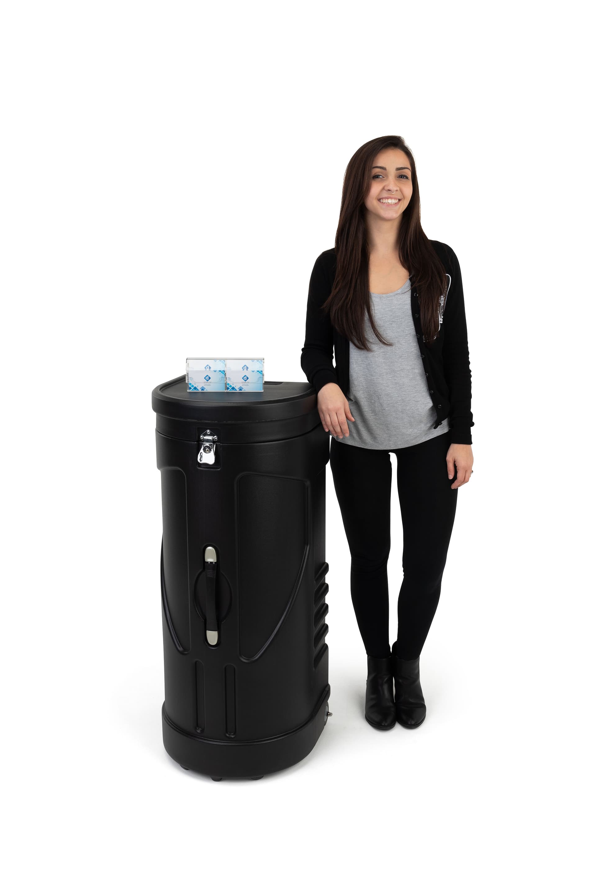 travel case podium stand - perfect height for effective use  