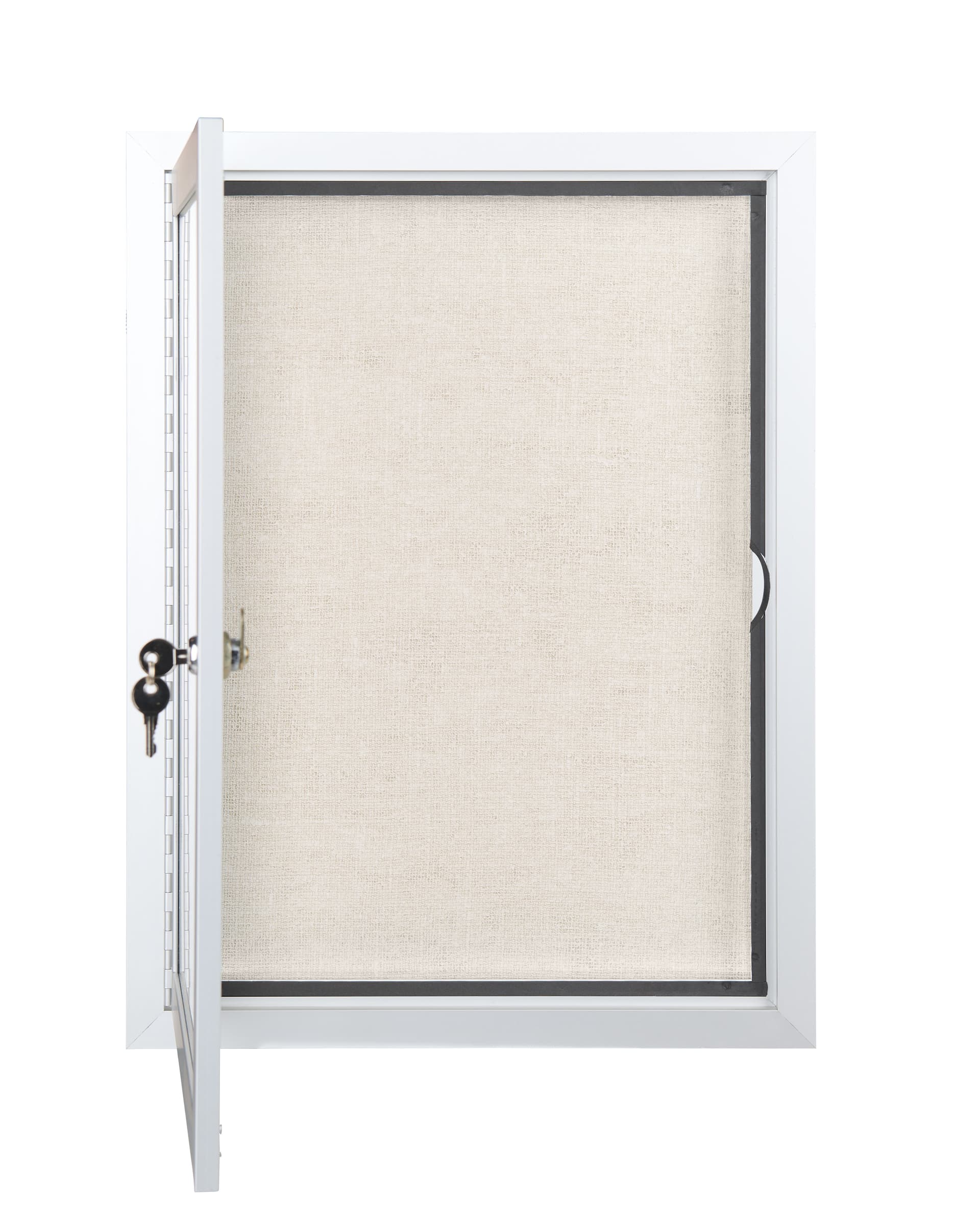 lockable outdoor enclosed bulletin boards with weather-resistant construction