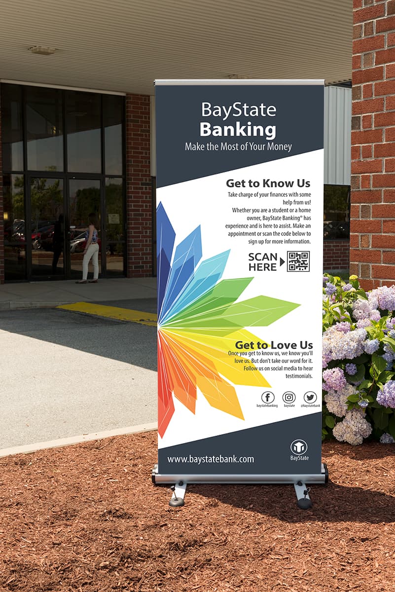 Vinyl replacement graphic for ODRBN3979 compatible with outdoor banner stand
