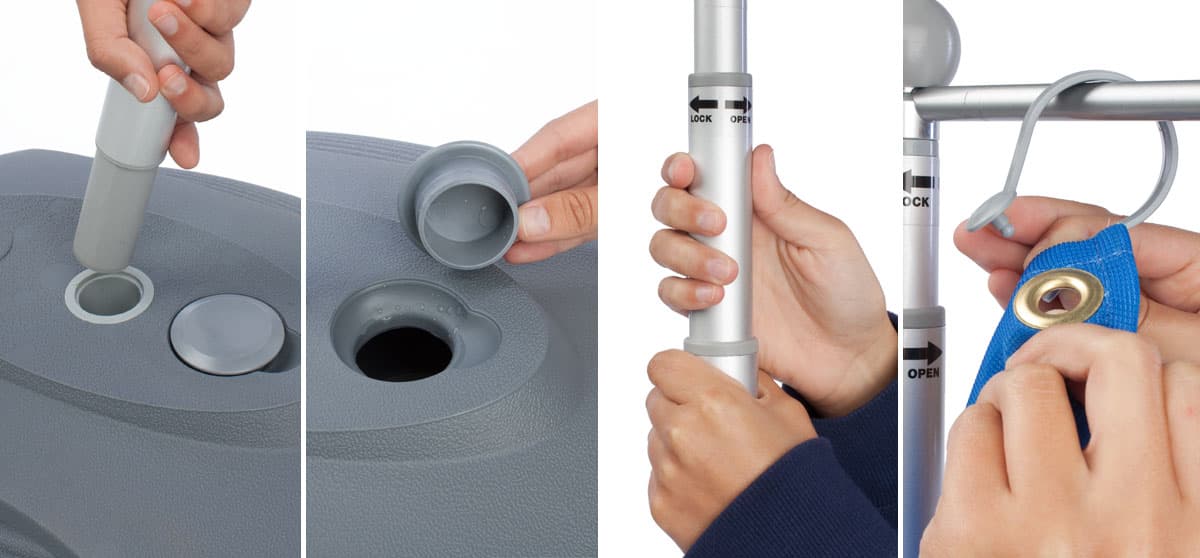 Outdoor Flag Pole Stands Are Adjustable Banner Not Included
