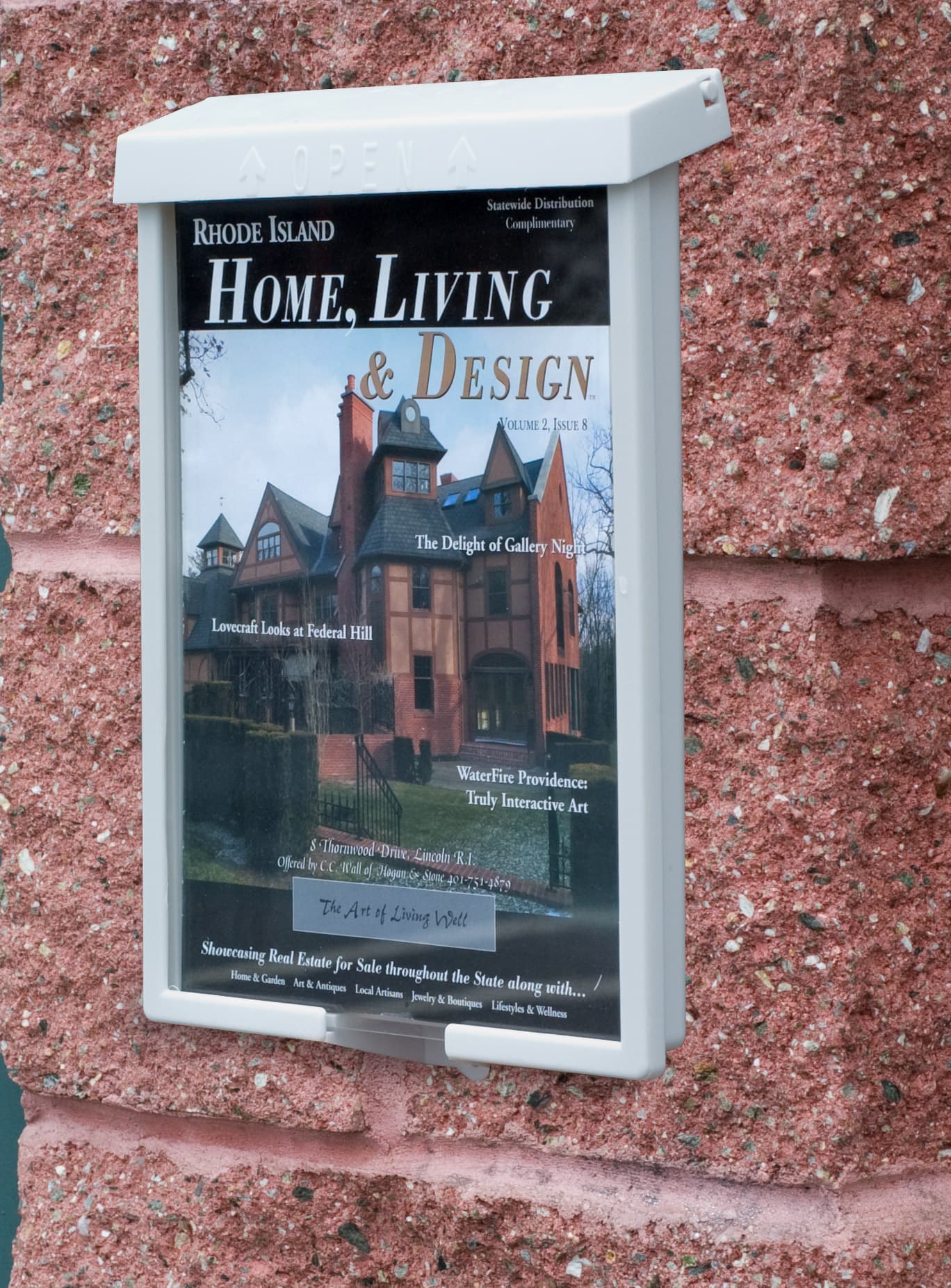 outdoor literature display